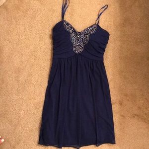 blue/purple party dress